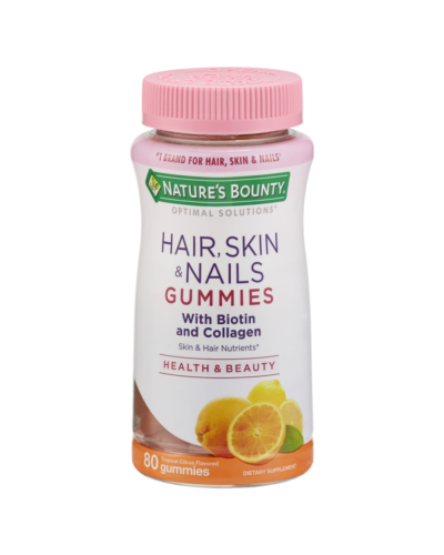 Nature’s Bounty Hair, Skin & Nails Gummies with Biotin&Collagen (Citrus Flavour)