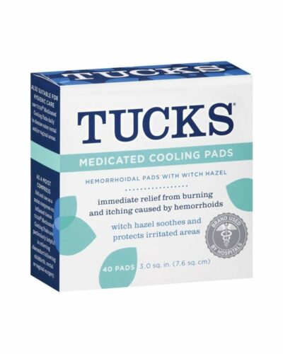 Tucks Medicated Cooling Pads Hemorrhoidal pads with witch hazel