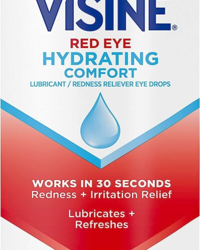 Visine Red Eye Hydrating Comfort Redness Relief Eye Drops