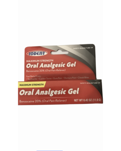 Iodent Oral Analgesic Benzocaine 20% Gel