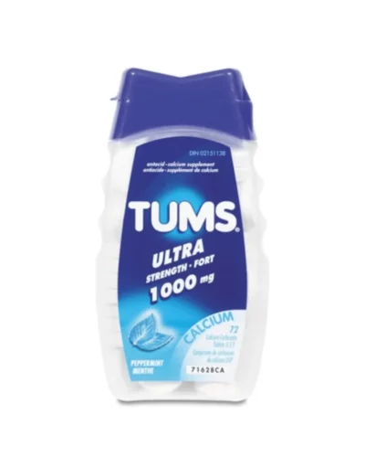 Tums Calcium Carbonate Ultra Strength 1000mg tabs (Peppermint)