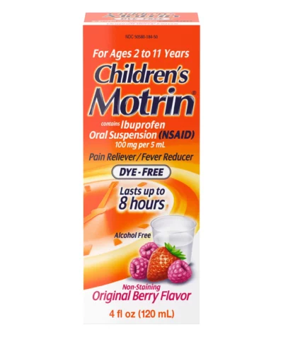 Children’s Motrin (Ibuprofen) 100mg/5ml Oral Suspension