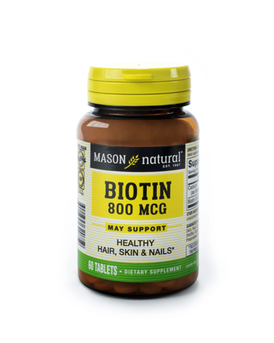 Mason Natural Biotin 800mcg